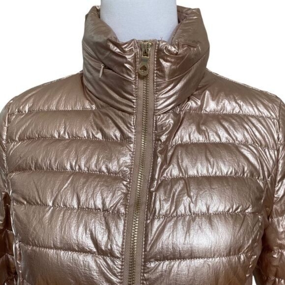 Kate Spade Packable Puffer Jacket in Glittering Rose Size XS NWT - Picture 6 of 16